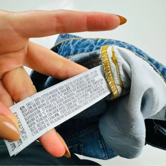 Forever 21 Distressed Blue Straight Jeans‎ Size 27 - Picture 9 of 10